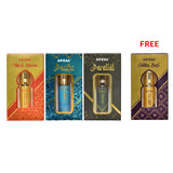 NON ALCOHOLIC MUSK DHIRAM, PARALLEL, PACIFIC FREE GOLDEN DUST ATTAR