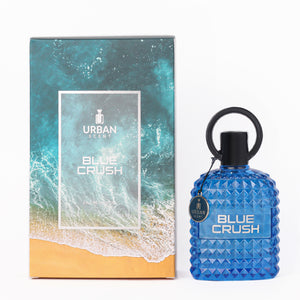 Urban Scent Blue Crush Perfume for Men 100ml with ocean-themed packaging.