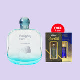 Naughty Girl Ocean Blue Perfume for women 100ml EDP+Free Afzal Parallel & Blue Wave Attar Roll On