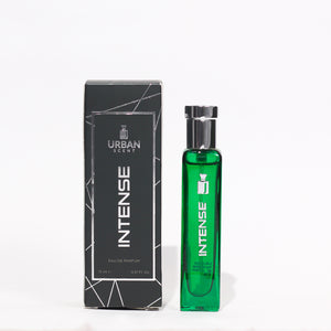 Lyla Blanc Urban Scent Intense Eau De Parfum for Men 15ml in box showcasing luxurious fragrance design.