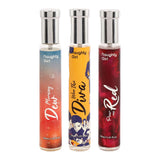 Naughty Girl Pour Me Red, Morning Dew and Woo The Diva EDP Combo for Women