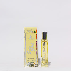 Urban Scent Sun and Sand Eau De Perfume packaging and bottle, 15ml, showcasing fruity and floral fragrance.