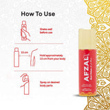 Musk Dirham Deodorant usage instructions for optimal application and refreshment.