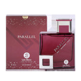 Lyla Blanc Parallel Amber Rush Eau De Parfum 100 ML with luxurious packaging shown in the image.