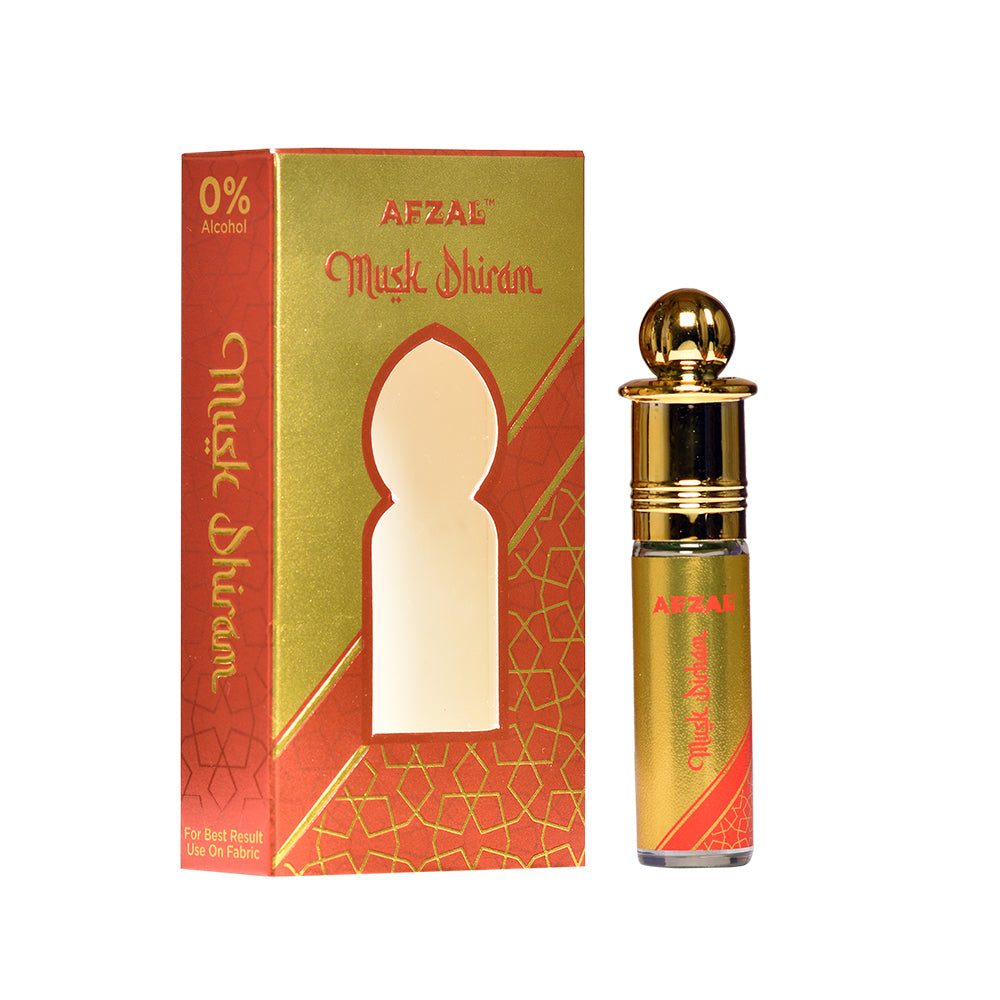 AFZAL-ATTAR MUSK DHIRAM, LAYLATUL JUMA, GOLDEN DUST & SAFIRE MIDNIGHT ATTAR (COMBO PACK 6ML*4) ROLL-ON PERFUME OIL FOR MEN AND WOMEN