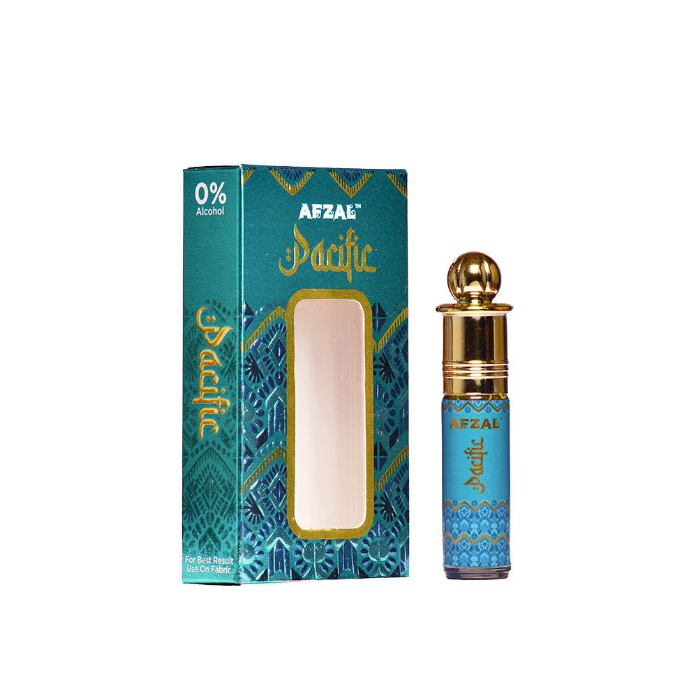 AFZAL SAFIRE PACIFIC ATTAR ROLL-ON ALCOHOL FREE PERFUME OIL FOR MEN AND WOMEN