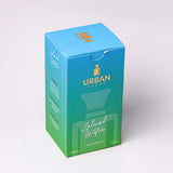 Urban Scent Island Water unisex Eau de Parfum box design in blue and green, 100ml packaging.