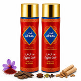 Afzal Saffron Oudh Non-Alcoholic Deodorant Spray 200ml (Pack of 2) – Long Lasting Unisex Fragrance