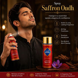 Afzal Saffron Oudh Non-Alcoholic Deodorant Spray 200ml (Pack of 2) – Long Lasting Unisex Fragrance