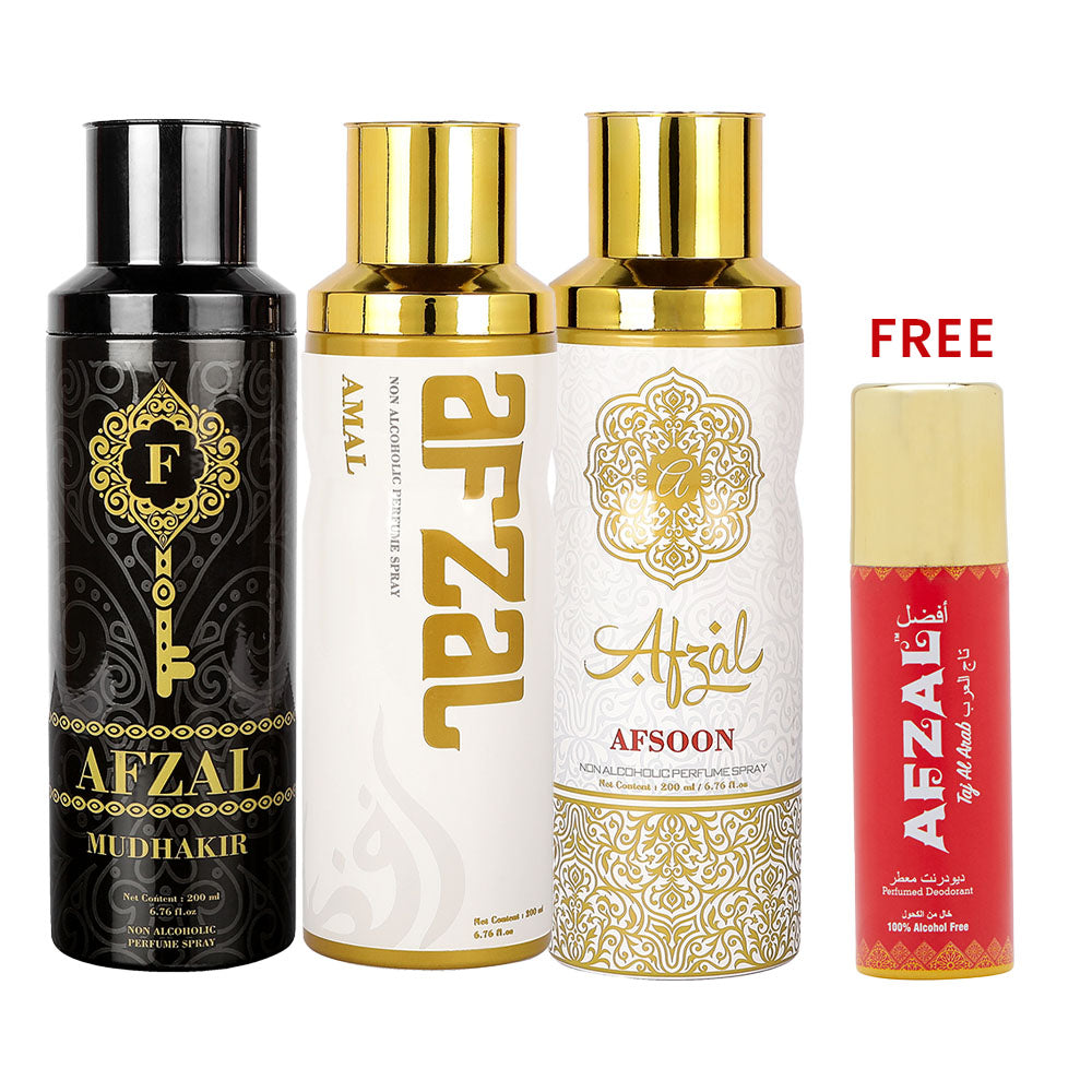 AFZAL Premium Non Alcoholic AFSOON, AMAL MUDHAKIR Deodorant