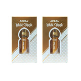 AFZAL-ATTAR WHITE MUSK ATTAR (COMBO PACK 6ML*2) ROLL-ON ALCOHOL FREE PERFUME OIL FOR MEN AND WOMEN