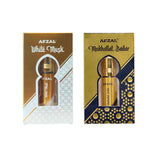 AFZAL-ATTAR WHITE MUSK & MUKHALLAT BADAR ATTAR (COMBO PACK 6ML*2) ROLL-ON ALCOHOL FREE PERFUME OIL FOR MEN AND WOMEN