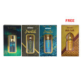 NON ALCOHOLIC ATTAR PACIFIC,PARALLEL,MIDNIGHT (PACK OF 3) + WHITE OUDH  ATTAR