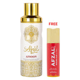 Afzal Non Alcoholic Afsoon Deodorant 200ml + 50ml Mukhallat Oudh Deodorant