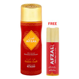 Afzal Non Alcoholic Gulabe Oudh Deodorant 200ml + 50ml Golden Dust Deodorant