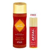 Afzal Non Alcoholic Laylatul Juma Deodorant 200ml + 50ml Golden Dust Deodorant
