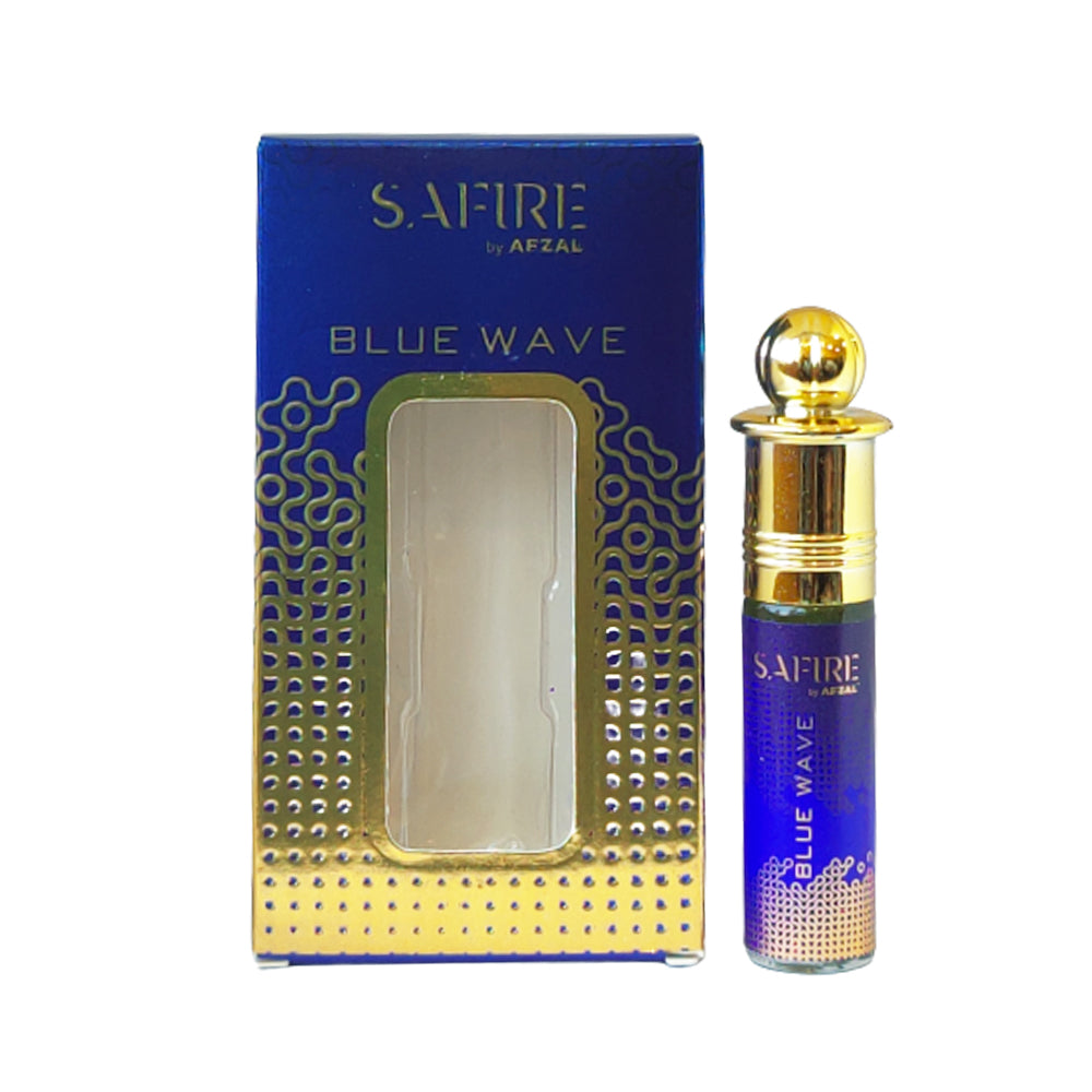 AFZAL-ATTAR MUKHALLAT BADAR, WHITE OUDH & SAFIRE MIDNIGHT, BLUE WAVE ATTAR (COMBO PACK 6ML*4) ROLL-ON PERFUME OIL FOR MEN AND WOMEN