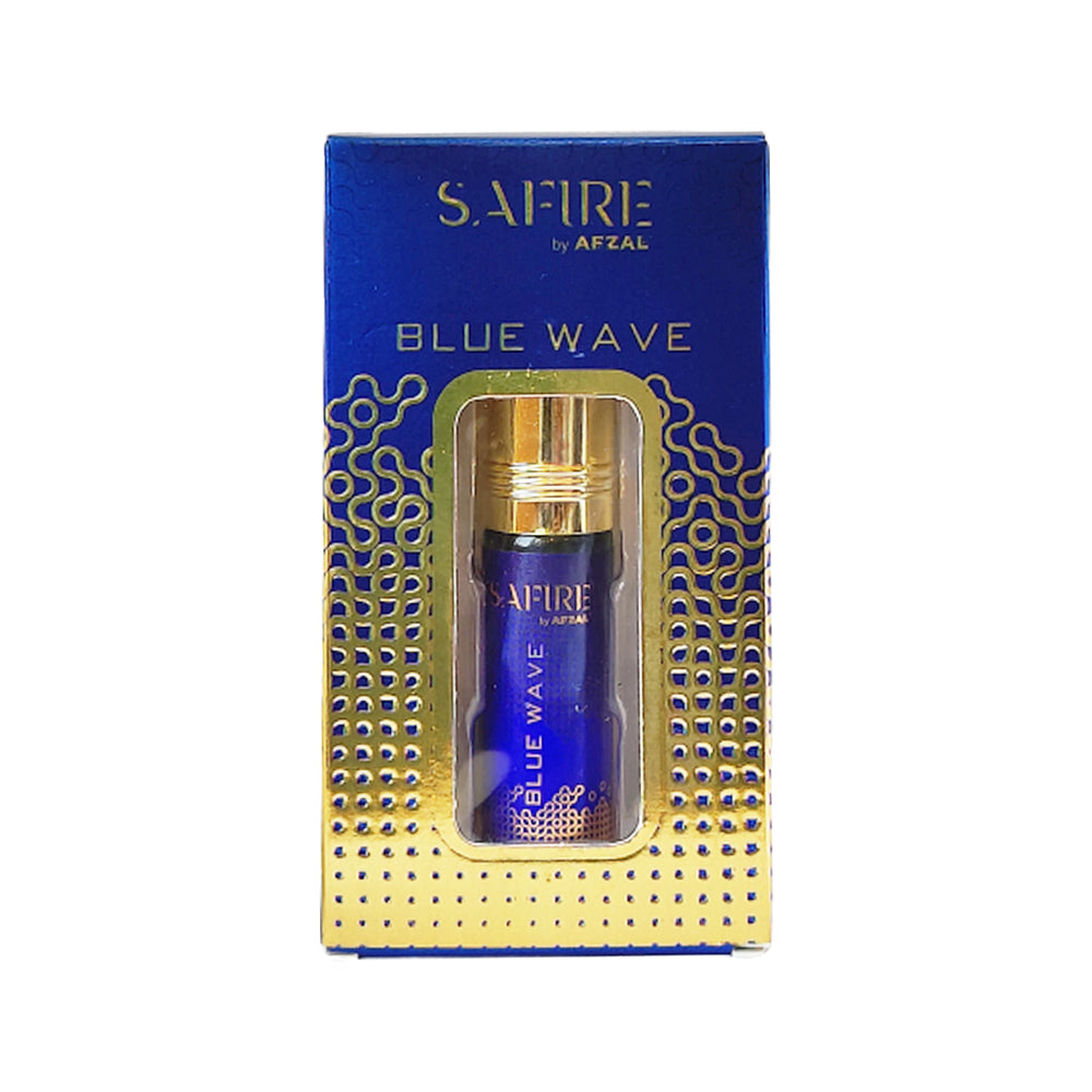 SAFIRE BLUE WAVE ATTAR ROLL-ON ALCOHOL FREE PERFUME OIL FOR MEN AND WOMEN