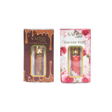 SAFIRE CHOCO MUSK & DAMASK ROSE ATTAR (COMBO PACK 6ML*2) ROLL-ON ALCOHOL FREE PERFUME OIL FOR MEN AND WOMEN