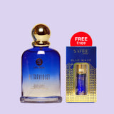 Lyla Blanc New Ultraviolet Premium Long Lasting Eau De Parfum For Women+Free Safire Blue Wave Attar