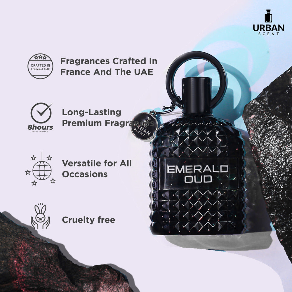 Lyla Blanc Urban Scent Emerald Oud Long Lasting Perfume For Men -100ml