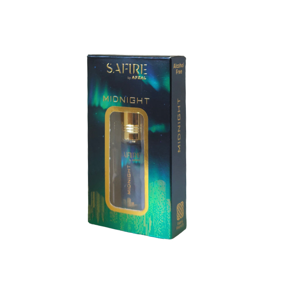 SAFIRE MIDNIGHT ATTAR ROLL-ON ALCOHOL FREE PERFUME OIL FOR MEN AND WOMEN