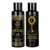 AFZAL Premium Non Alcoholic NOOR & RAHMA Deodorant (Pack 2)