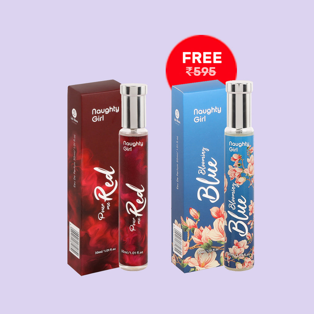 Naughty Girl 30ml EDP Pour Me Red Free Blooming Blue 30ml EDP - SPECIAL COMBO
