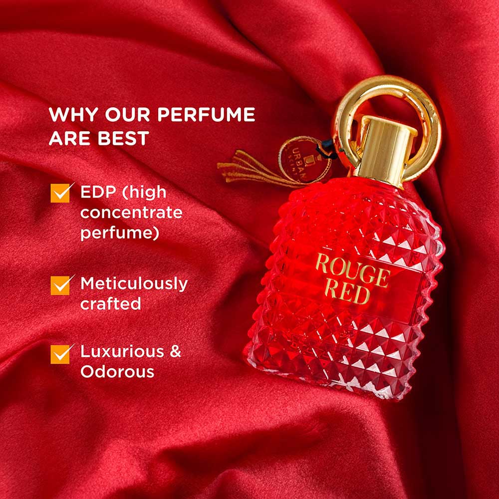 Red Rouge Parfum Buy Urban Scent Rouge Red EDP Perfume for Unisex | 100ml – Lyla Blanc India