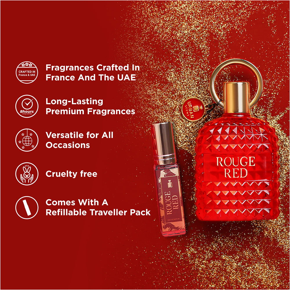 Red Rouge Parfum Buy Urban Scent Rouge Red EDP Perfume for Unisex | 100ml – Lyla Blanc India