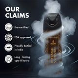 Urban Intense Vetiver Deodorant bottle with claims of FDA approval and long-lasting freshness.