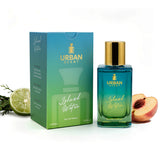 Urban Scent Island Water Unisex Eau de Parfum 100ml bottle and box with citrus and peach accents.