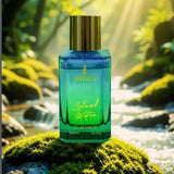 Urban Scent Island Water unisex Eau de Parfum 100ml bottle in a tropical setting.