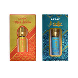 AFZAL-ATTAR MUSK DHIRAM & SAFIRE PACIFIC 6ML ATTAR ROLL ON PK2