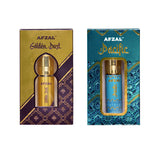 AFZAL-ATTAR GOLDEN DUST & SAFIRE PACIFIC 6ML ATTAR ROLL ON PK2