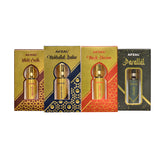 AFZAL-ATTAR MUKHALLAT BADAR, WHITE OUDH, MUSK DHIRAM & PARALLEL 6ML ATTAR ROLL ON PK4