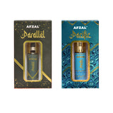 AFZAL Parallel & Pacific 6ml Attar Roll-On Pack of 2 -Alcohol-Free, Long-Lasting Unisex Perfumes.