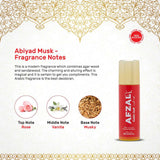 AFZAL Non Alcoholic Mukhallat Oudh, Gulabe Oudh & Golden Dust Combo Deodorants 50ml (Pack of 3)