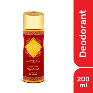 Afzal Non Alcoholic Abiyad Musk Deodorant Body Spray for Men and Women – 200ml