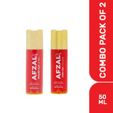 AFZAL Non Alcoholic Mukhallat Oudh & Golden Dust Combo Deodorants 50ml (Pack of 2)