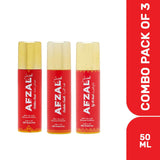 AFZAL Non Alcoholic Golden Dust, Taj Al Arab & Gulabe Oudh Combo Deodorants 50ml(Pack of 3)