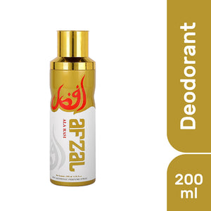 Afzal Non Alcoholic Ala Rasi Deodorant Body Spray for Men and Women, 200 ml