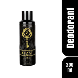 Afzal Non Alcoholic Jameel Deodorant Body Spray for Men and Women - 200 ml