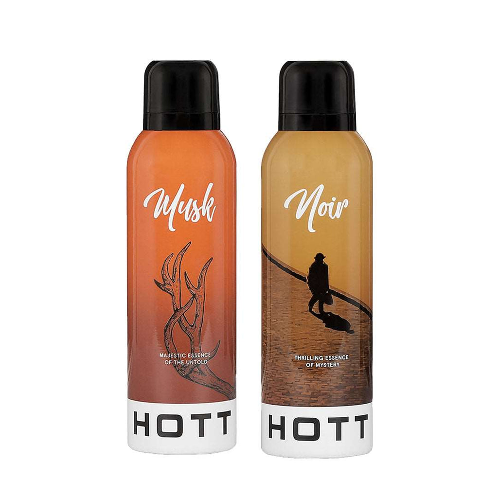 Hott Musk & Noir Deodorant 200ml (Pack of 2)