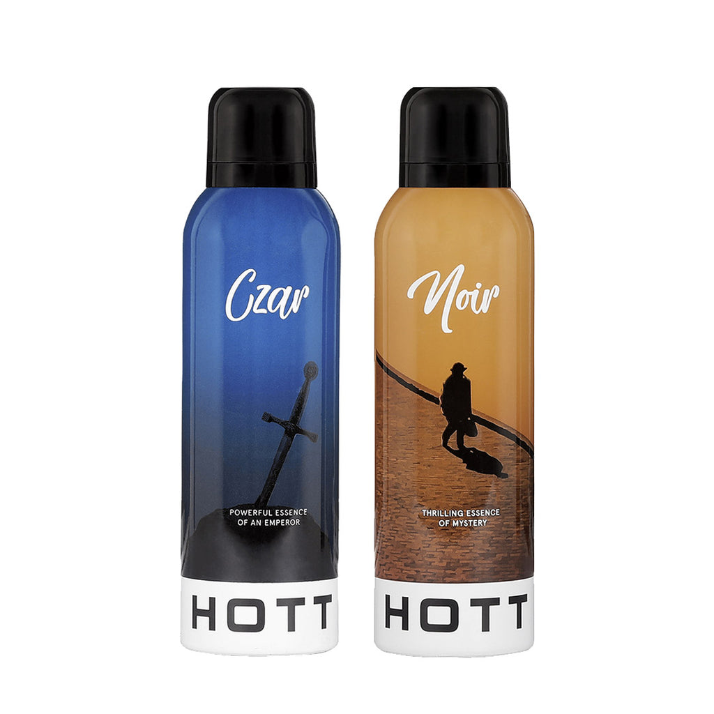 Hott Czar & Noir Deodorant 200ml (Pack of 2)